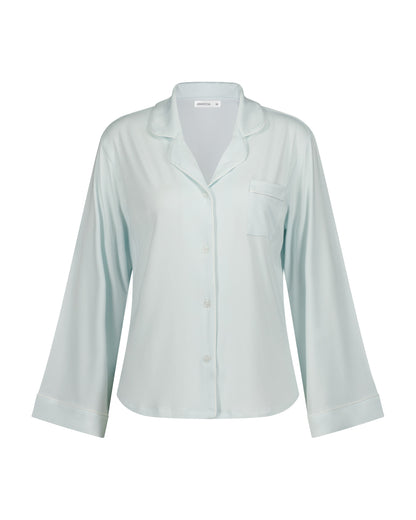 Serenity Long Sleeve Top - Aqua Frost