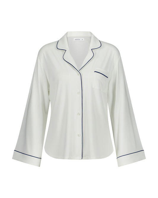 Serenity Long Sleeve Top - Pearl